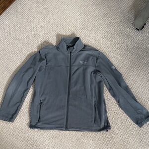 Mountain Hardwear Men's Charcoal Fleece Jacket - Large